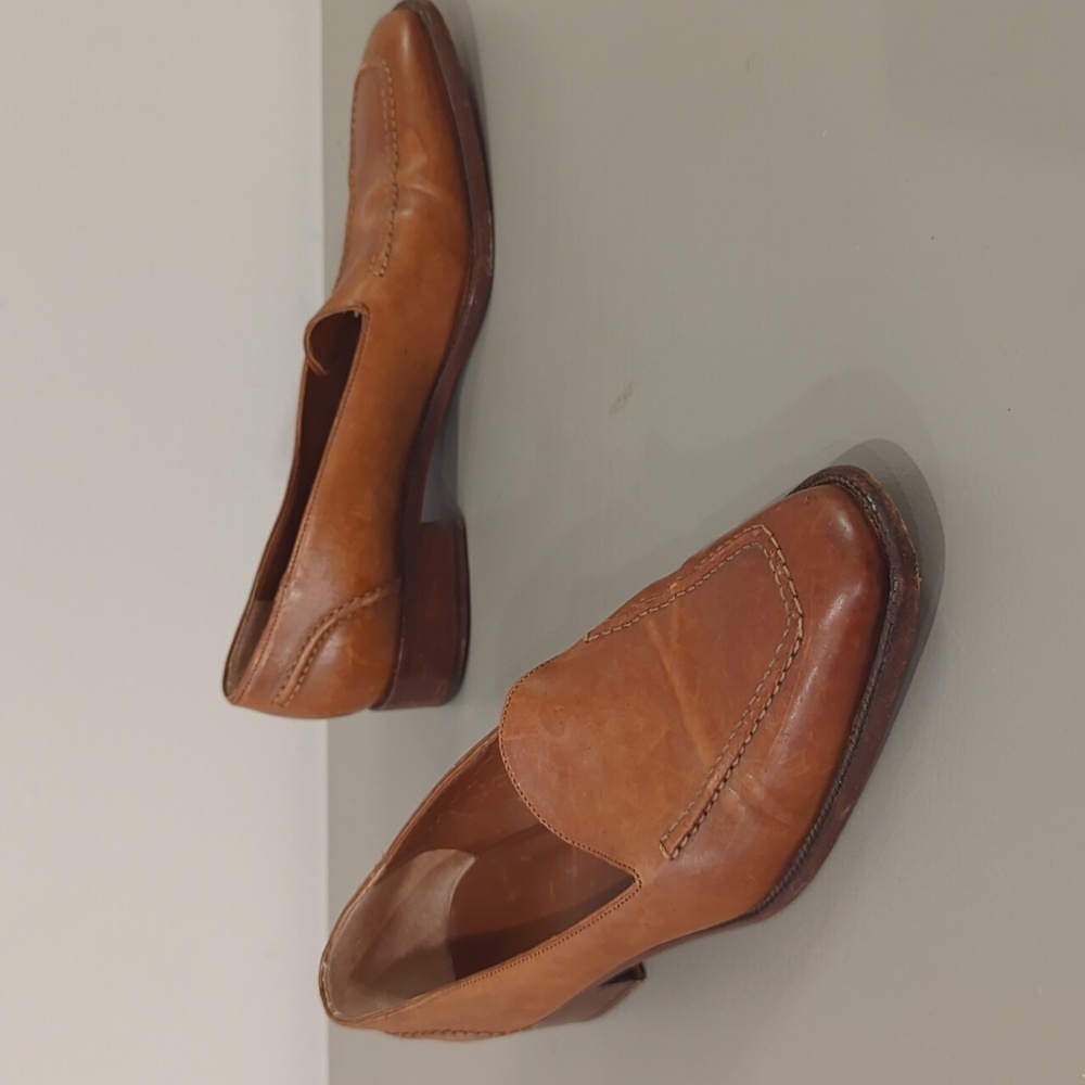 Ralph Lauren Tan Leather Loafers